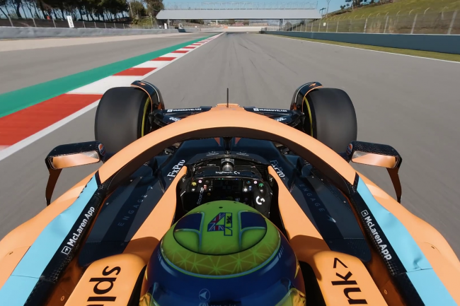 F1 Onboard – McLaren MCL36 with Lando Norris - Top View