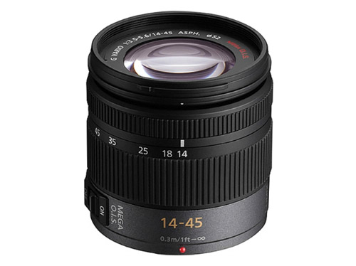 Panasonic - Lumix H-FS014045E Zoom lens - 14-45mm - F/3.5-5.6 - Micro Four Thirds-image
