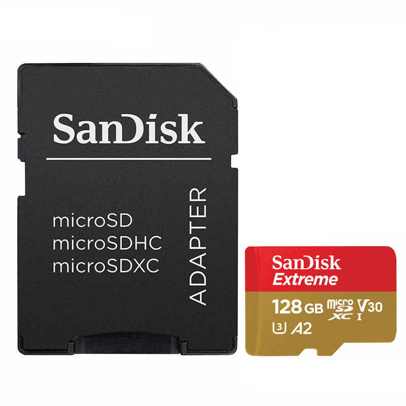 Sandisk Extreme 128GB Micro SD A2 SDXC with Adaptor NEW-image