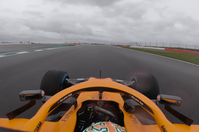 Onboard minicam shoot of Ricciardo's McLaren MCL35M F1 Car - POV