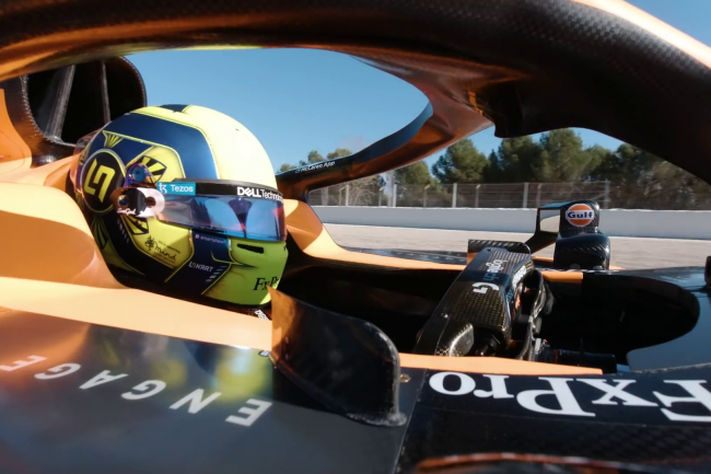F1 Onboard – McLaren MCL36 with Lando Norris - Side View
